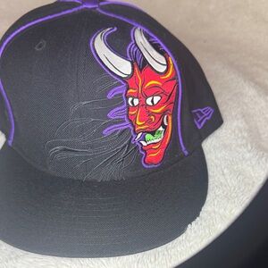 New Era Black and Purple Demon Hat